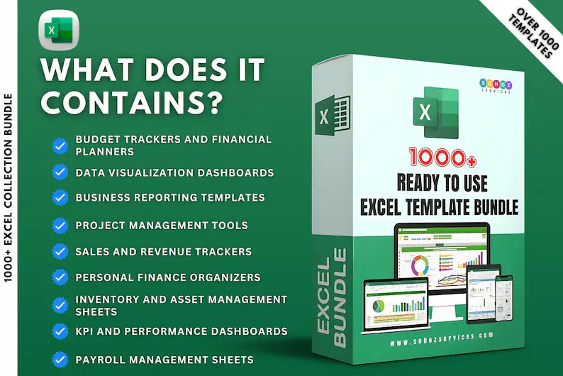 1000+ Excel Templates | PLR/MRR Resell Rights