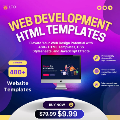 480+ HTML Website Templates | PLR/MRR Resell Rights