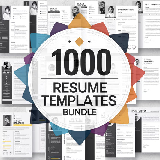 1000+ Editable Professional Resume Templates