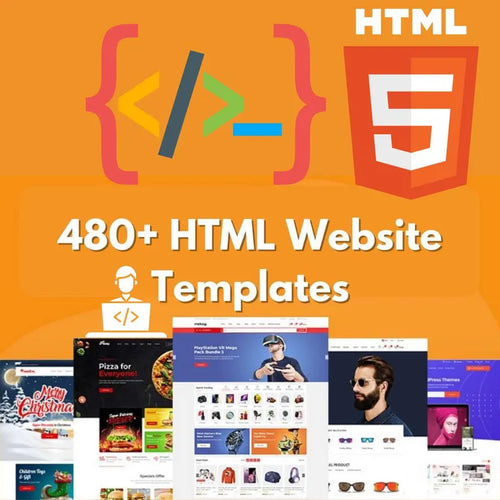 480+ HTML Website Templates | PLR/MRR Resell Rights