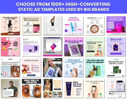 1500+ Proven Static Ads Template
