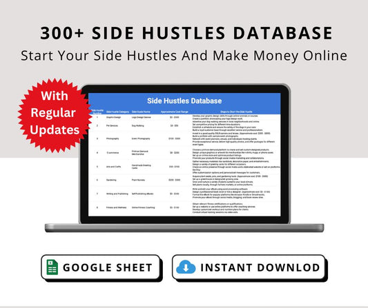 300+ proven side hustles | PLR/MRR Resell Rights